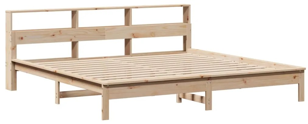 Cama sem colchão 200x200 cm madeira de pinho maciça