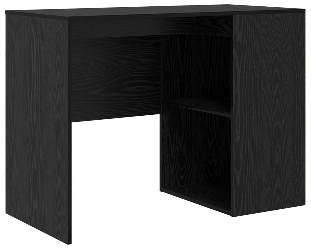 Mesa de Canto Carvalho Preto 102x88x75 cm Madeira Ingenheirada