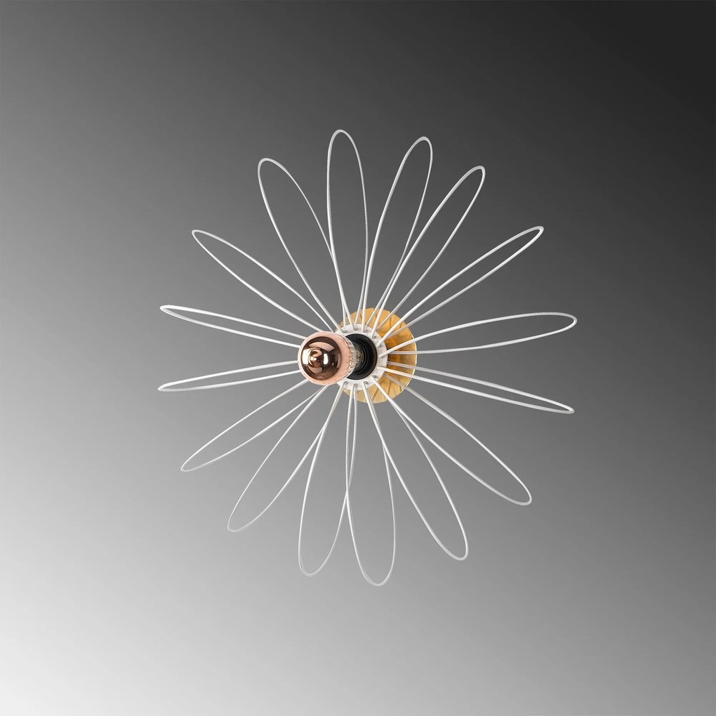 Aplique de Parede Hemdem – Branco – 58 x 12 x 58 cm
