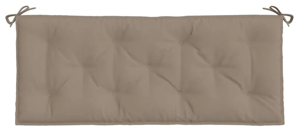 Almofadões banco jardim 2 pcs tecido oxford cinza-acastanhado