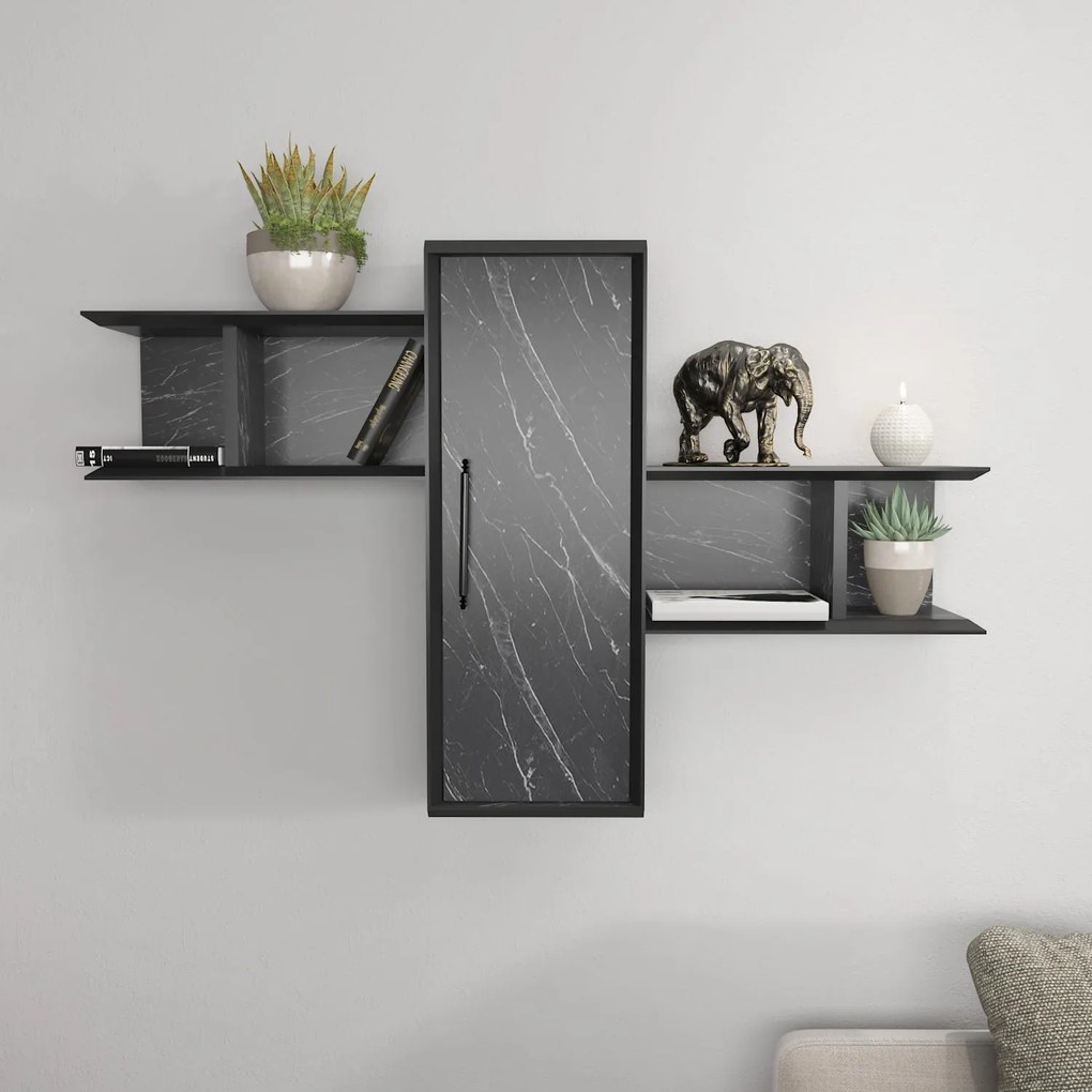 Prateleira de Parede Olida – Preto – 118,6 cm x 35 cm x 51,8 cm