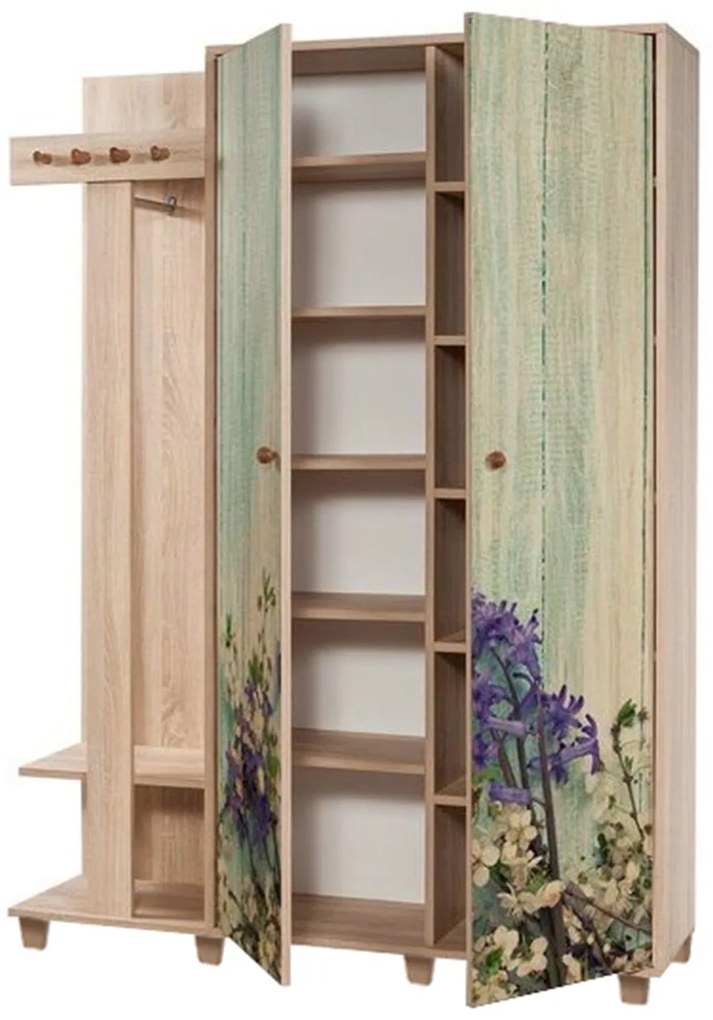 Hall Stand Garmanto – Carvalho Sonoma – 135 cm x 192 cm x 36 cm