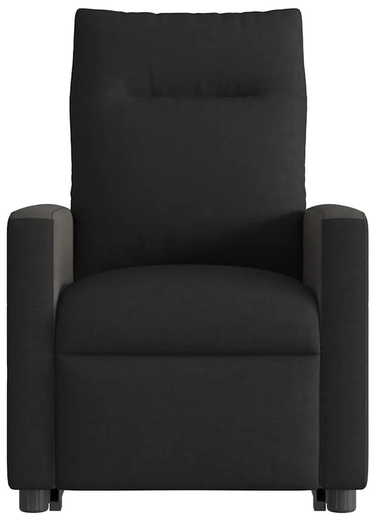 Poltrona de massagens reclinável elevatória tecido preto