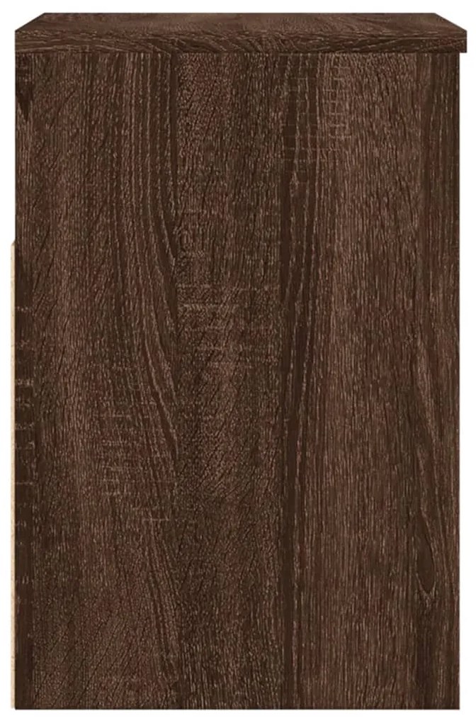 Banco sapateira 60x30x45cm derivados madeira carvalho castanho
