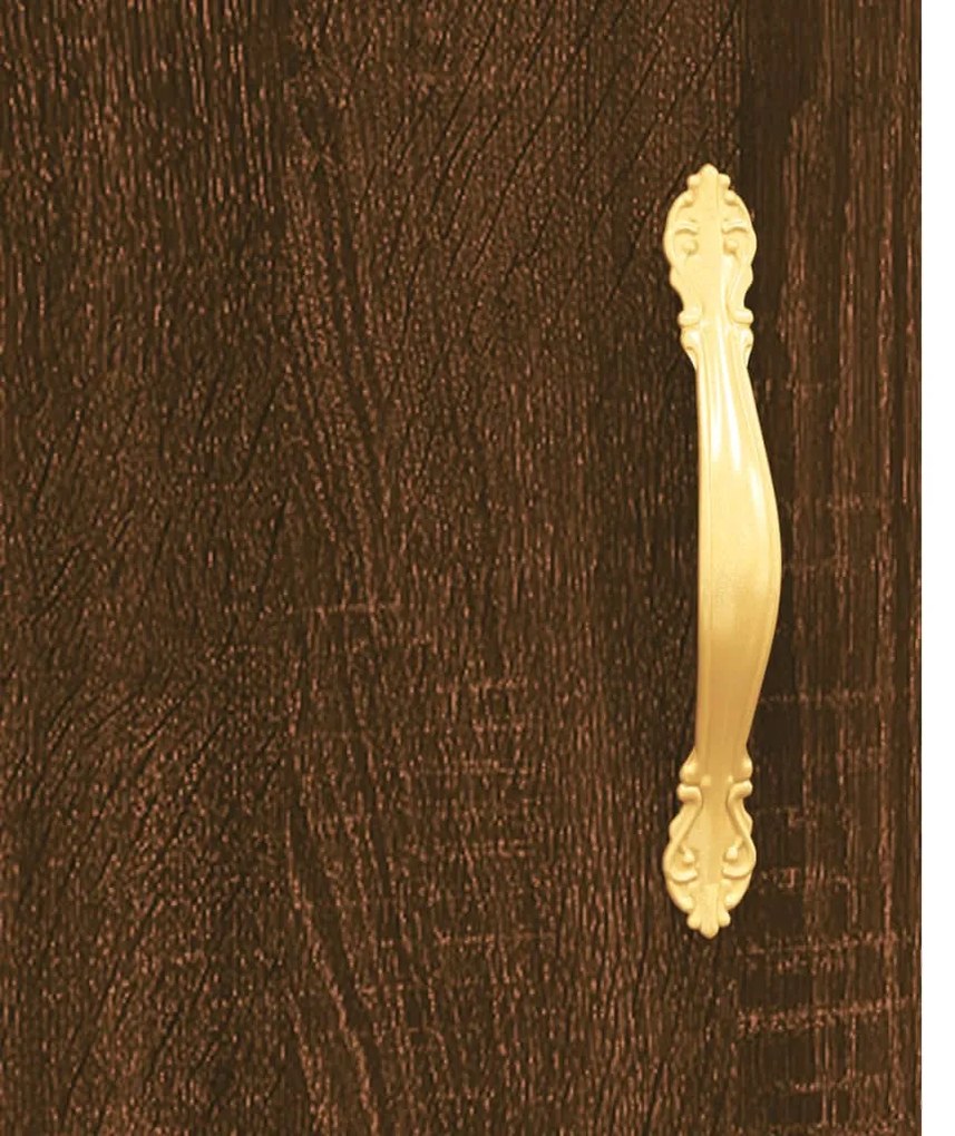Armário de parede 69,5x34x90 cm carvalho castanho