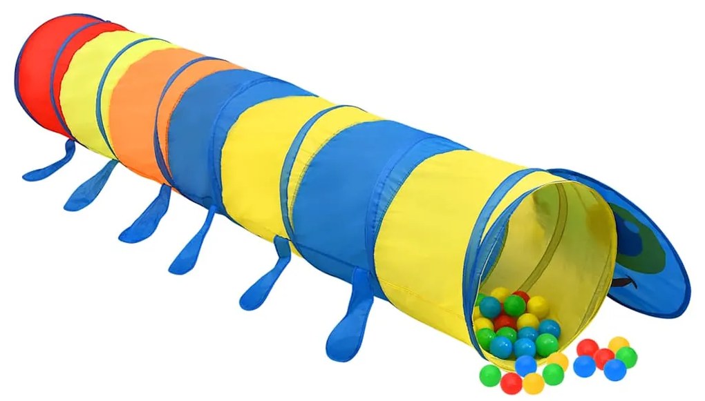 Túnel de brincar infantil 245 cm poliéster multicor
