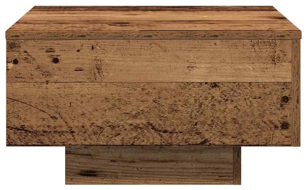 Mesa de Café , Madeira Antiga, 55x55x31 cm, Madeira Engenheirada