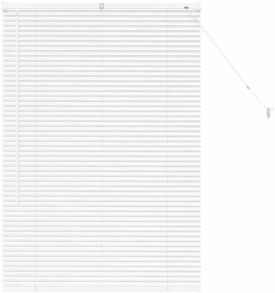 Persiana de Janela com cortinas Outros Manual Branco 80 x 130 cm Alumí