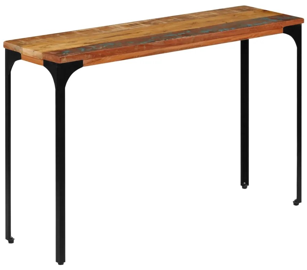Mesa consola 120x35x76 cm madeira recuperada maciça