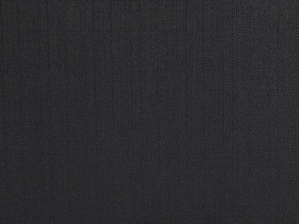 Cama de casal em tecido preto 180 x 200 cm AMBASSADOR Beliani
