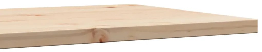Tampo de mesa retangular 100x50x2,5 cm madeira de pinho maciça
