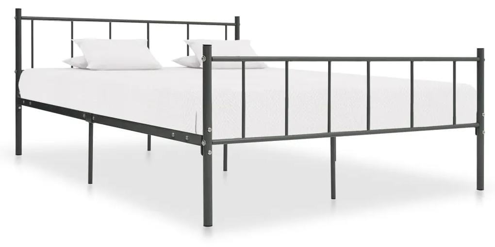 284649 vidaXL Estrutura de cama 200x200 cm metal cinzento