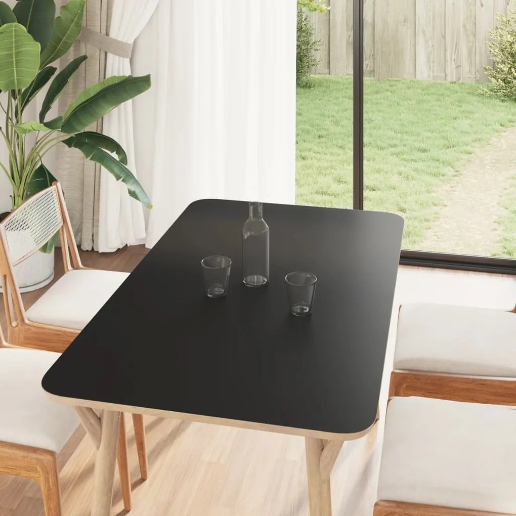 vidaXL Autocolantes para móveis 90x500 cm PVC preto mate