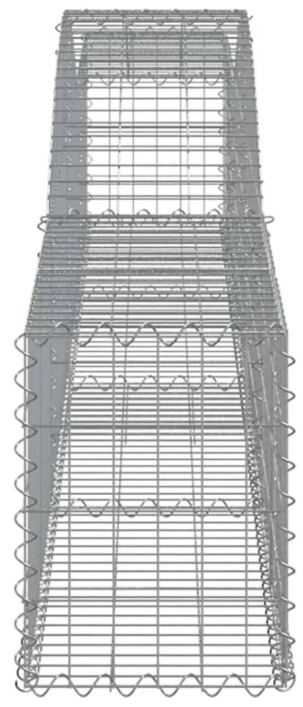 Cestos gabião arqueados 25 pcs 400x30x40/60cm ferro galvanizado