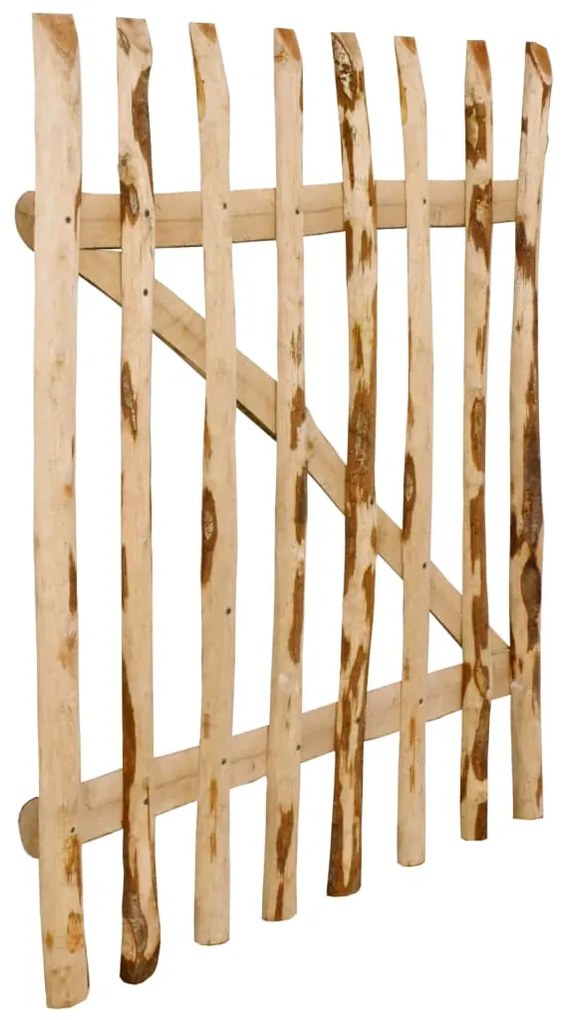 Portão para cerca 1 pc 100x120 cm madeira de aveleira