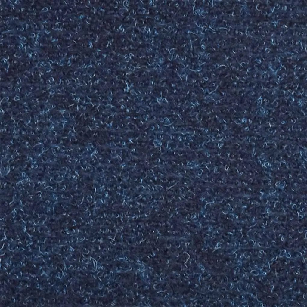 Tapetes escada adesivos 15 pcs 65x21x4 cm agulhado azul-marinho