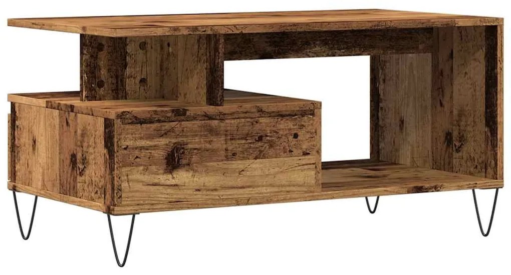 Mesa de centro 90x49x45 cm derivados de madeira madeira velha