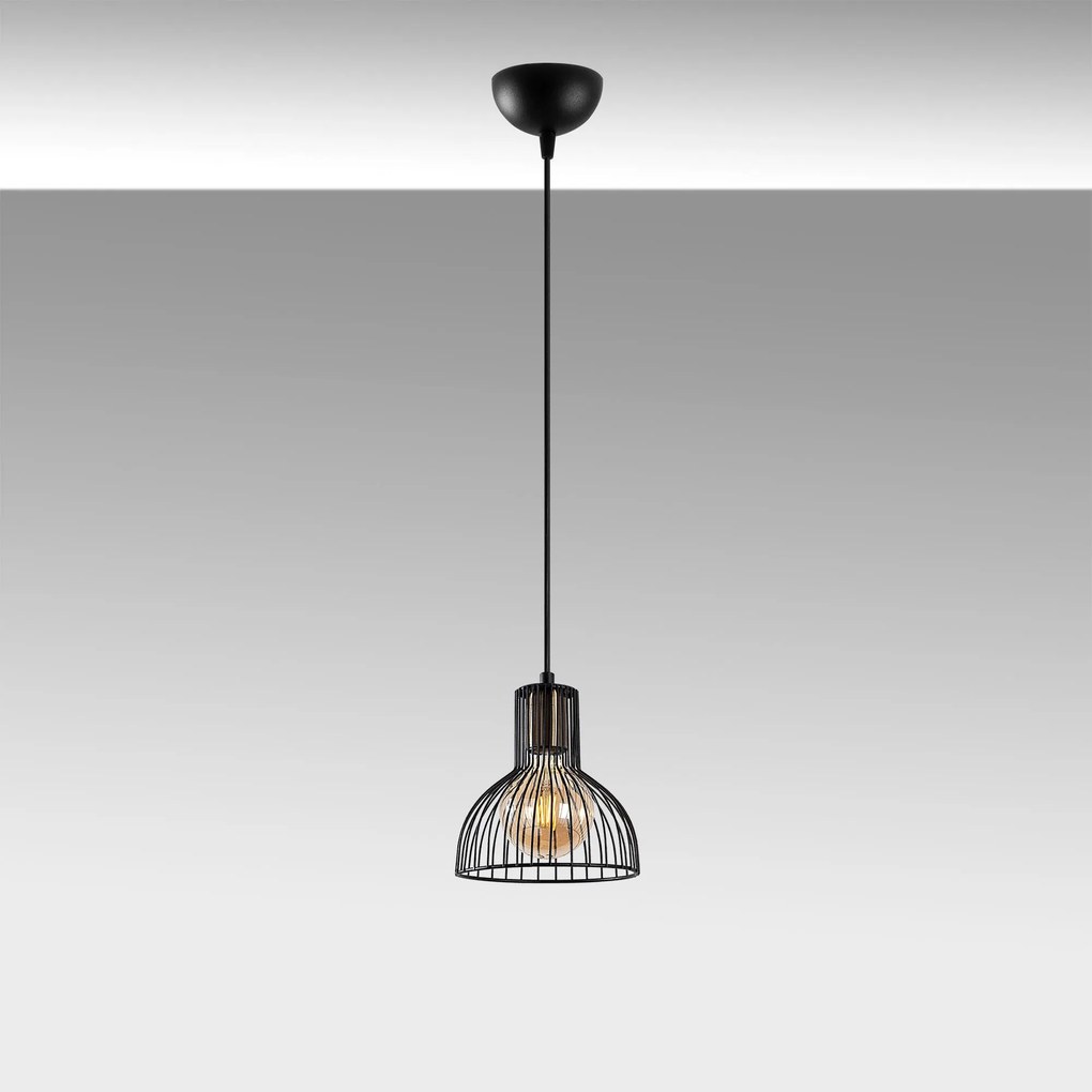 Chandelier Vazo – Preto – 17 x 17 x 114 cm
