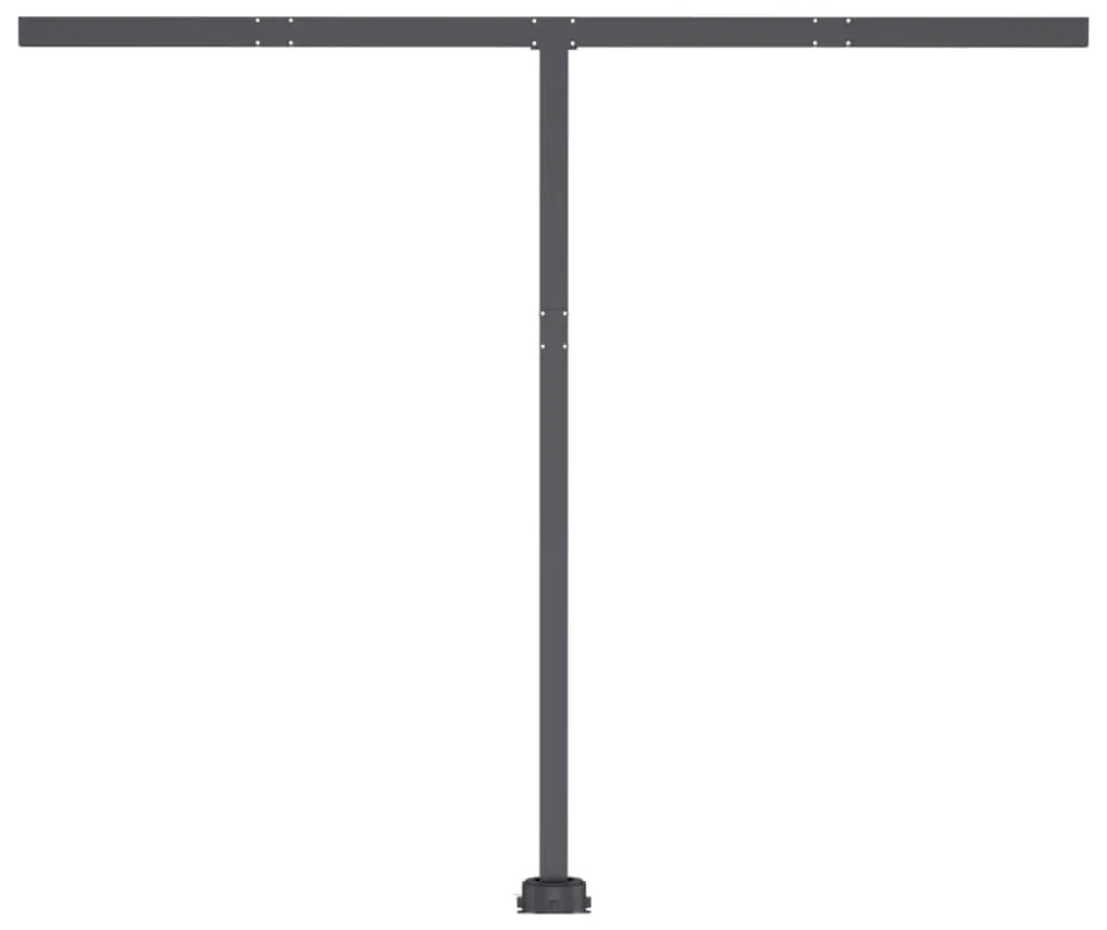 Toldo autom. LED e sensor de vento 300x250 cm laranja/castanho