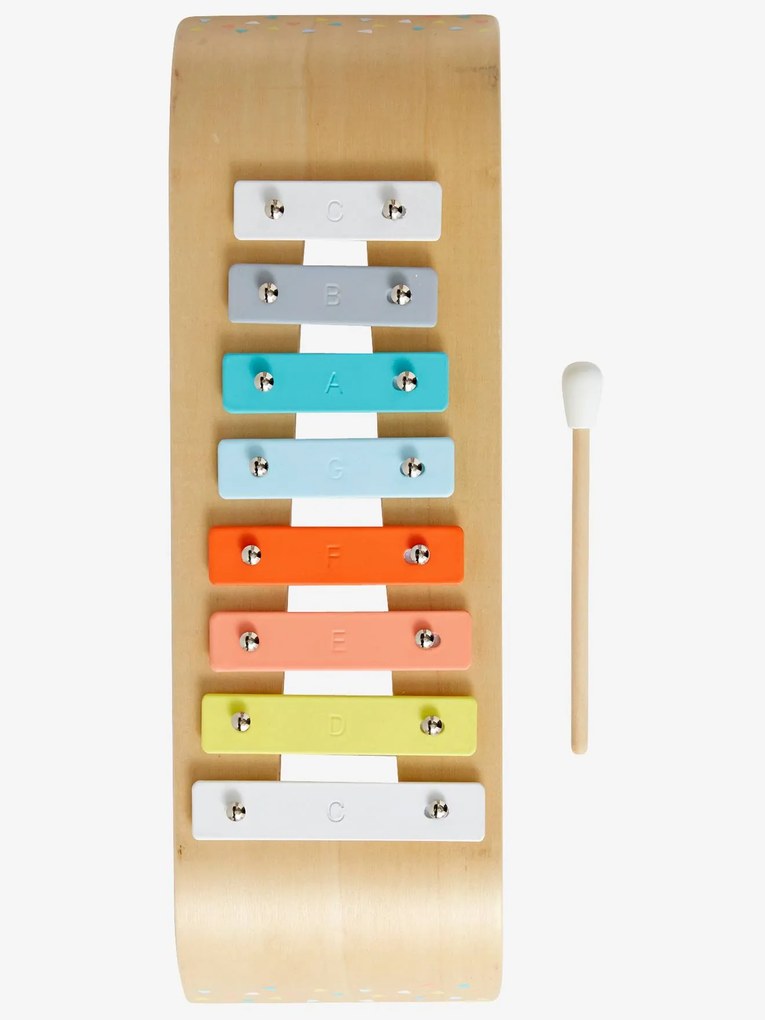 Xilofone Montessori em madeira FSC® bege
