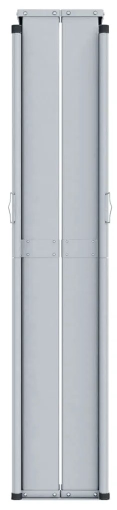 Toldo lateral retrátil 200x1000 cm castanho