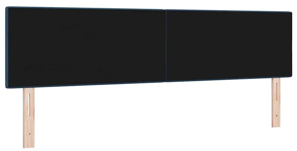 Cabeceira LED Estofada com Botões Azuis de 90 cm