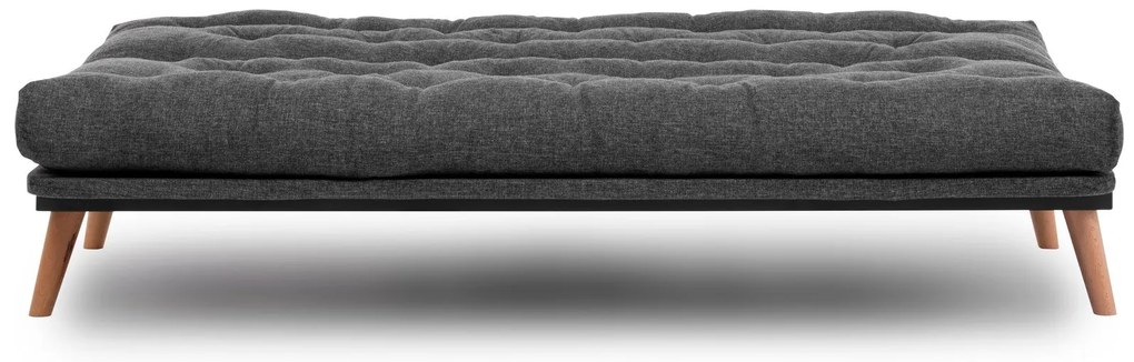 Sofá-cama de 3 Lugares Saki – Cinzento Escuro – 185x92x82 cm