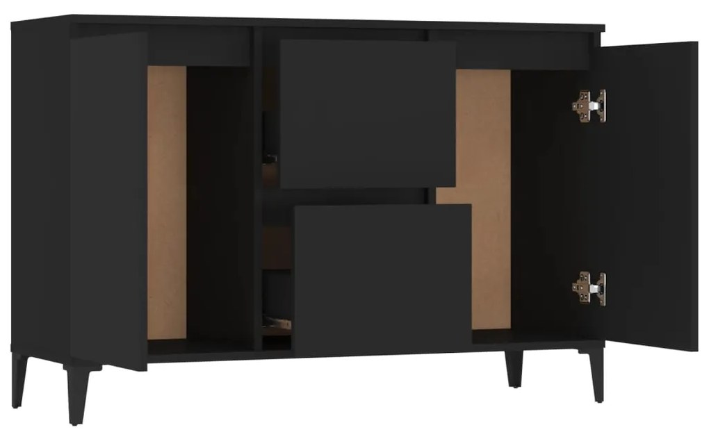Aparador 104x35x70 cm derivados de madeira preto