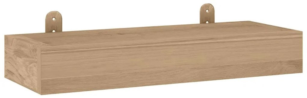 Prateleiras de parede 2 pcs 40x15x4 cm madeira de teca maciça