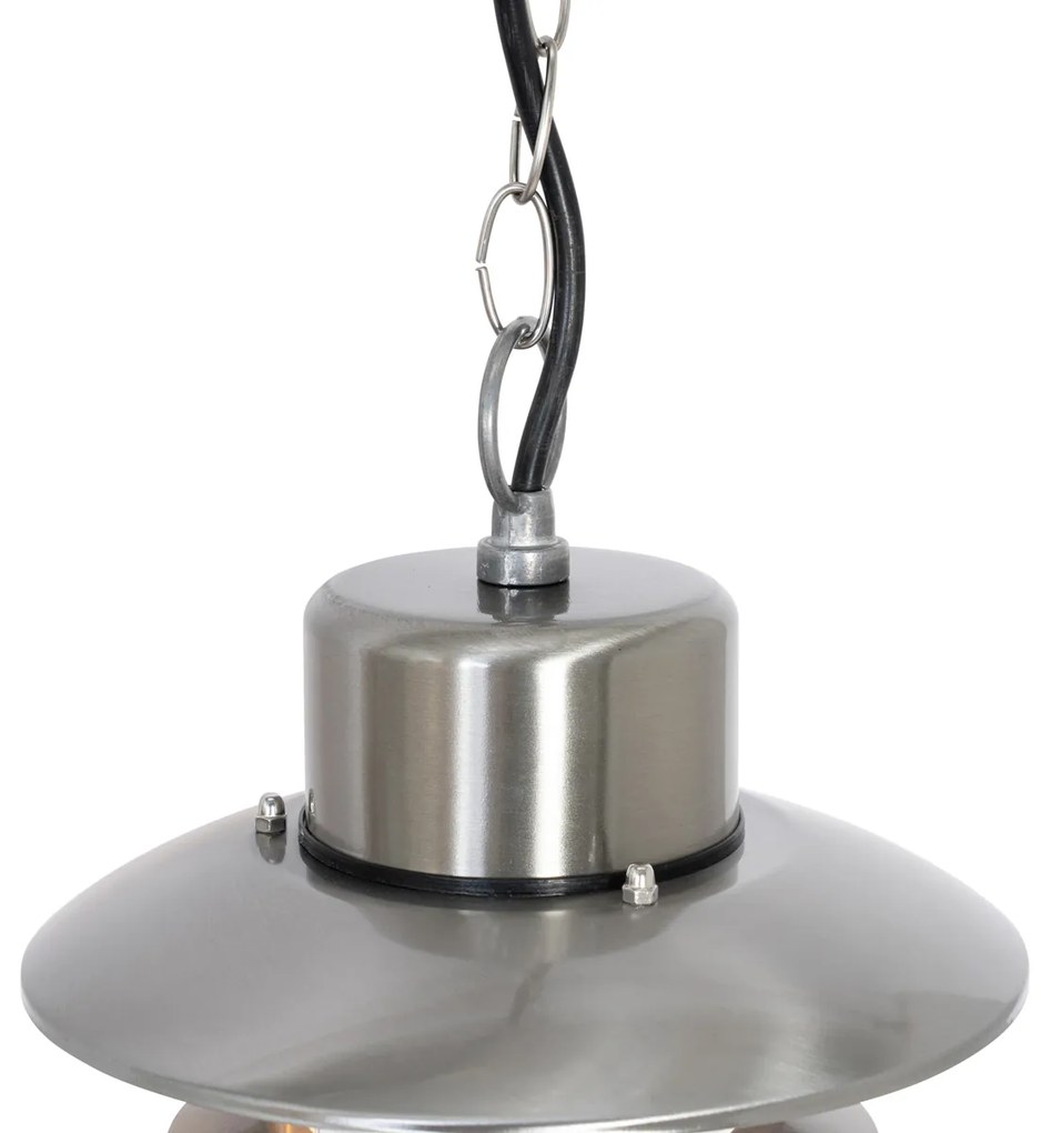 Candeeiro suspenso industrial em aço IP44 - Shell