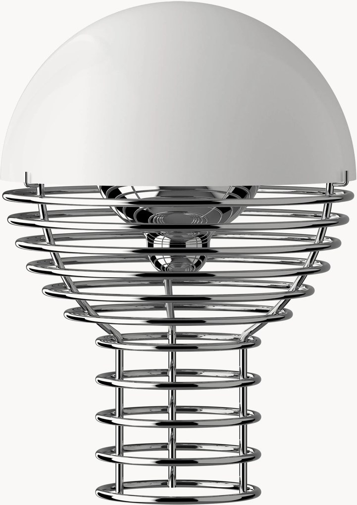 Candeeiro de mesa LED pequeno portátil regulável Wire, Design Verner Panton