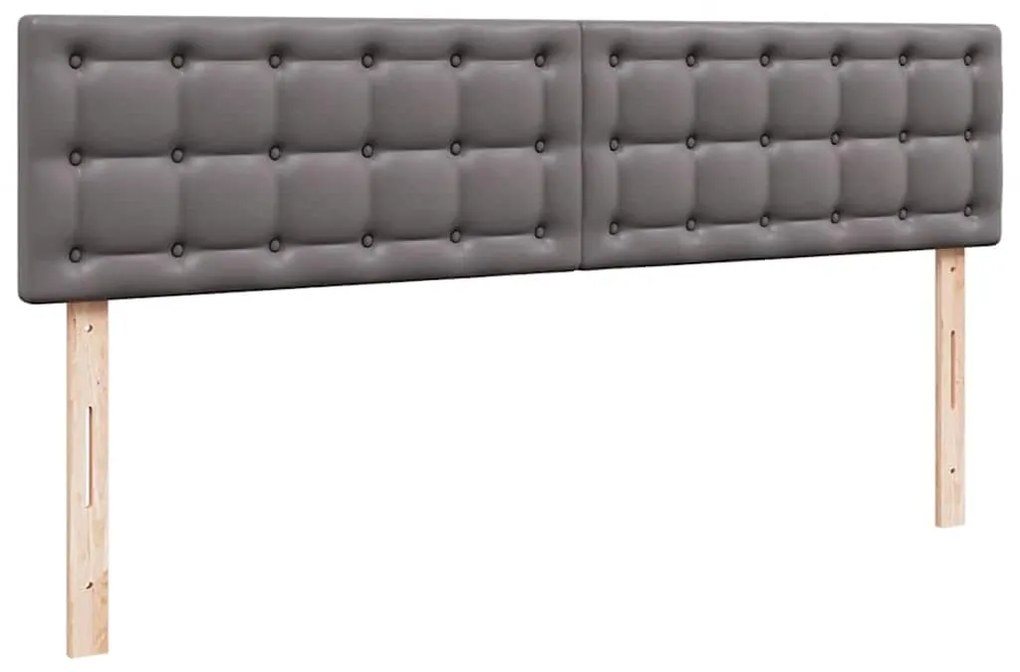 Cama otomana com colchões &amp; LEDs 180x200 cm couro artificial