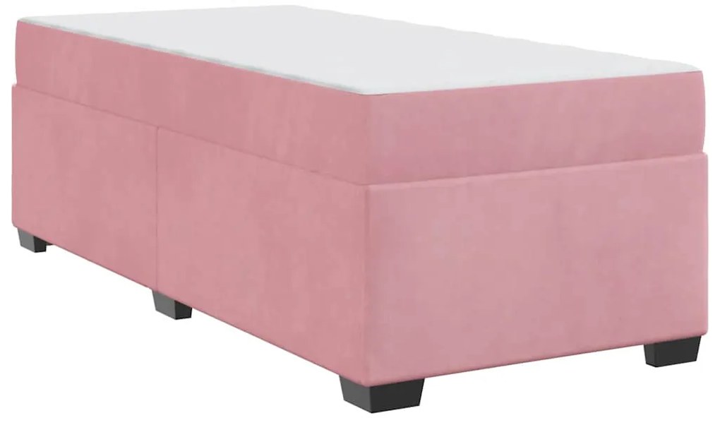 Estrutura da Cama Outros Rosa 90 x 200 cm Veludo