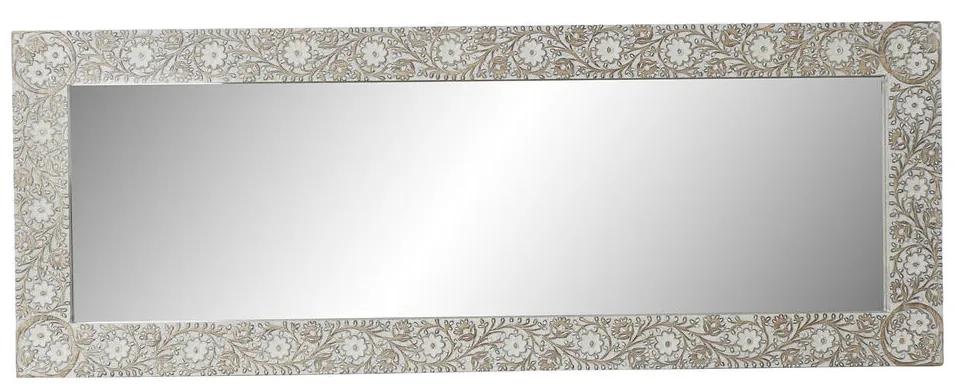 Espelho de Parede Dkd Home Decor Branco Natural Cristal Madeira de Mangueira Madeira Mdf índio Decapé 170 X 3 X 63 cm
