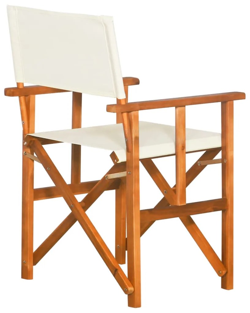 Cadeiras de realizador 2 pcs madeira de acácia sólida
