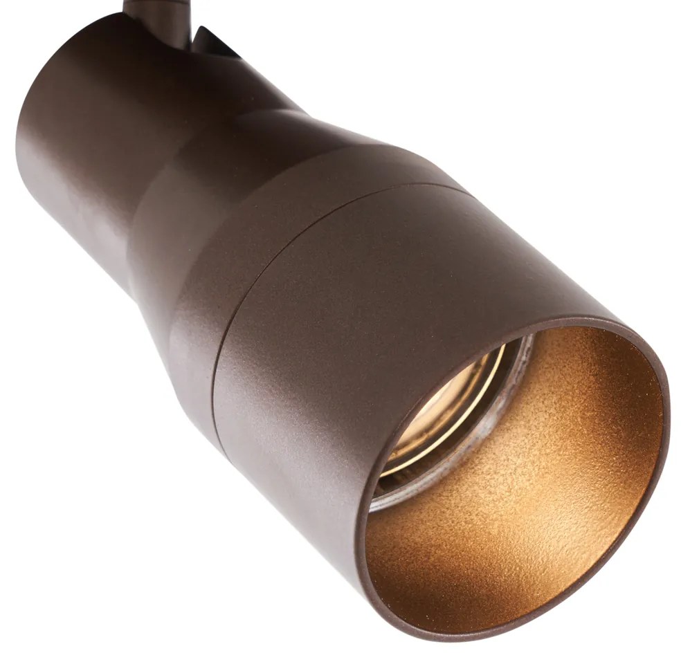 Foco de teto moderno bronze escuro GU10 50mm redondo - Stanley