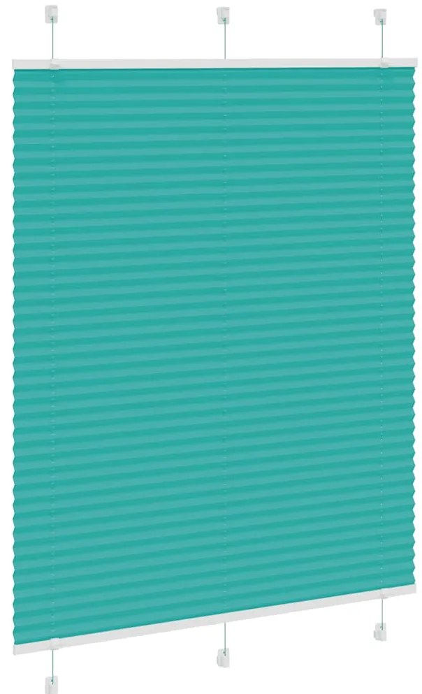 Gasolina verde Plissada Cega 105x150 cm Largura Tecido 104,4cm
