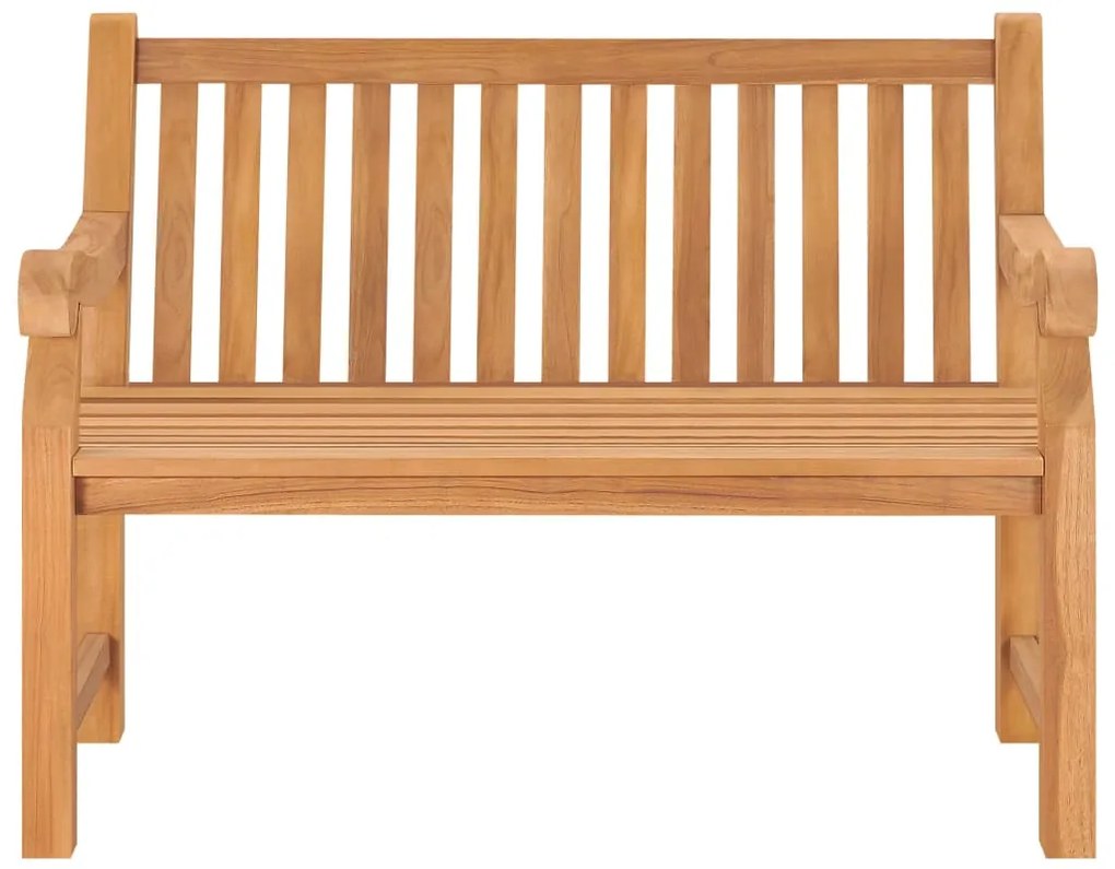 Banco de jardim 114 cm madeira de teca maciça