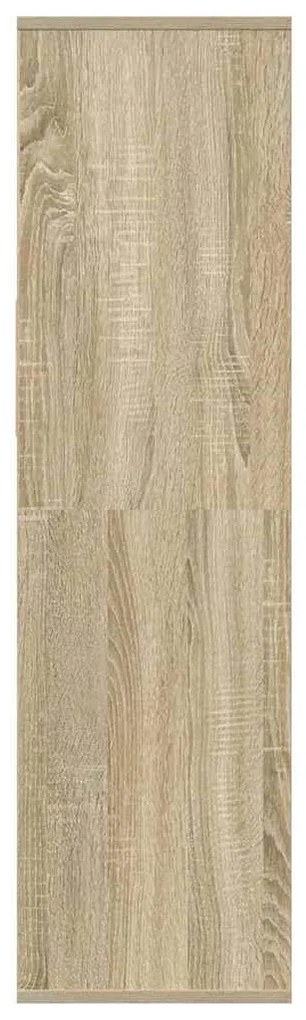 Estante cor carvalho 34x31x112 cm derivados de madeira