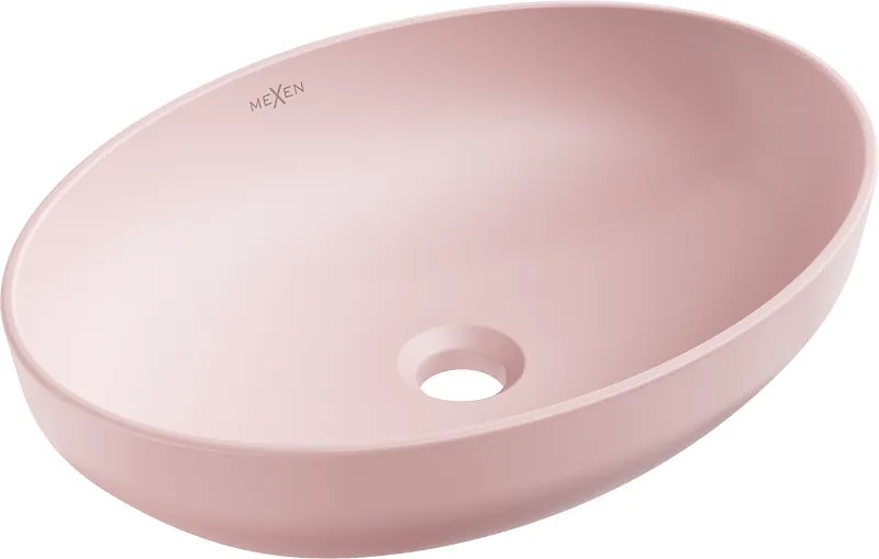 Mexen Cornelia lavatório de bancada 50 x 37 cm, rosa mate - 21885044