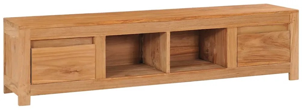Móvel de TV 135x30x35 cm madeira de teca maciça