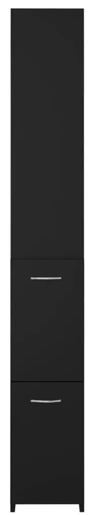 Armário casa de banho 25x26,5x170 cm derivados de madeira preto