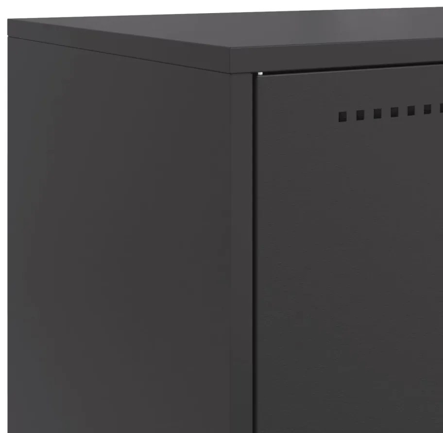 Aparador 68,5x38,5x107 cm aço preto
