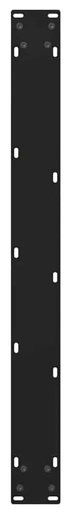 Pernas para mesa de jantar em V, 2 peças, pretas, 100x(72-73,3) cm, aç