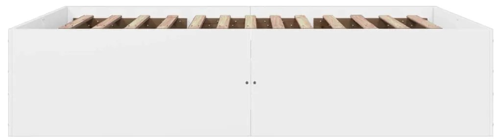 Estrutura de cama 150x200 cm derivados de madeira branco
