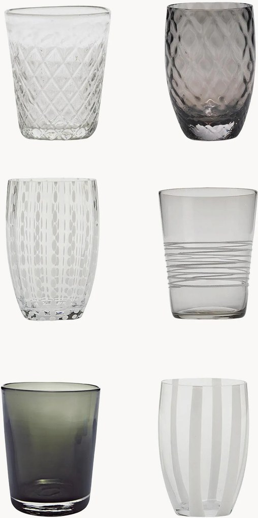 Copos artesanais Melting Pot, conjunto de 6