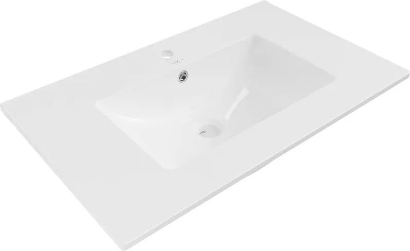 Mexen Atena lavatório embutido na bancada 76 x 46 cm, branco - 25017500
