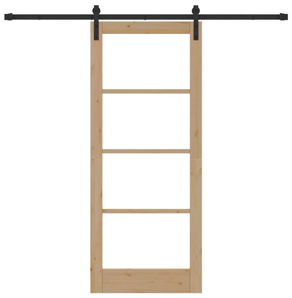 Porta Deslizante vidaXL com Conjunto de Hardware 'ORKDAL'83x202 cm