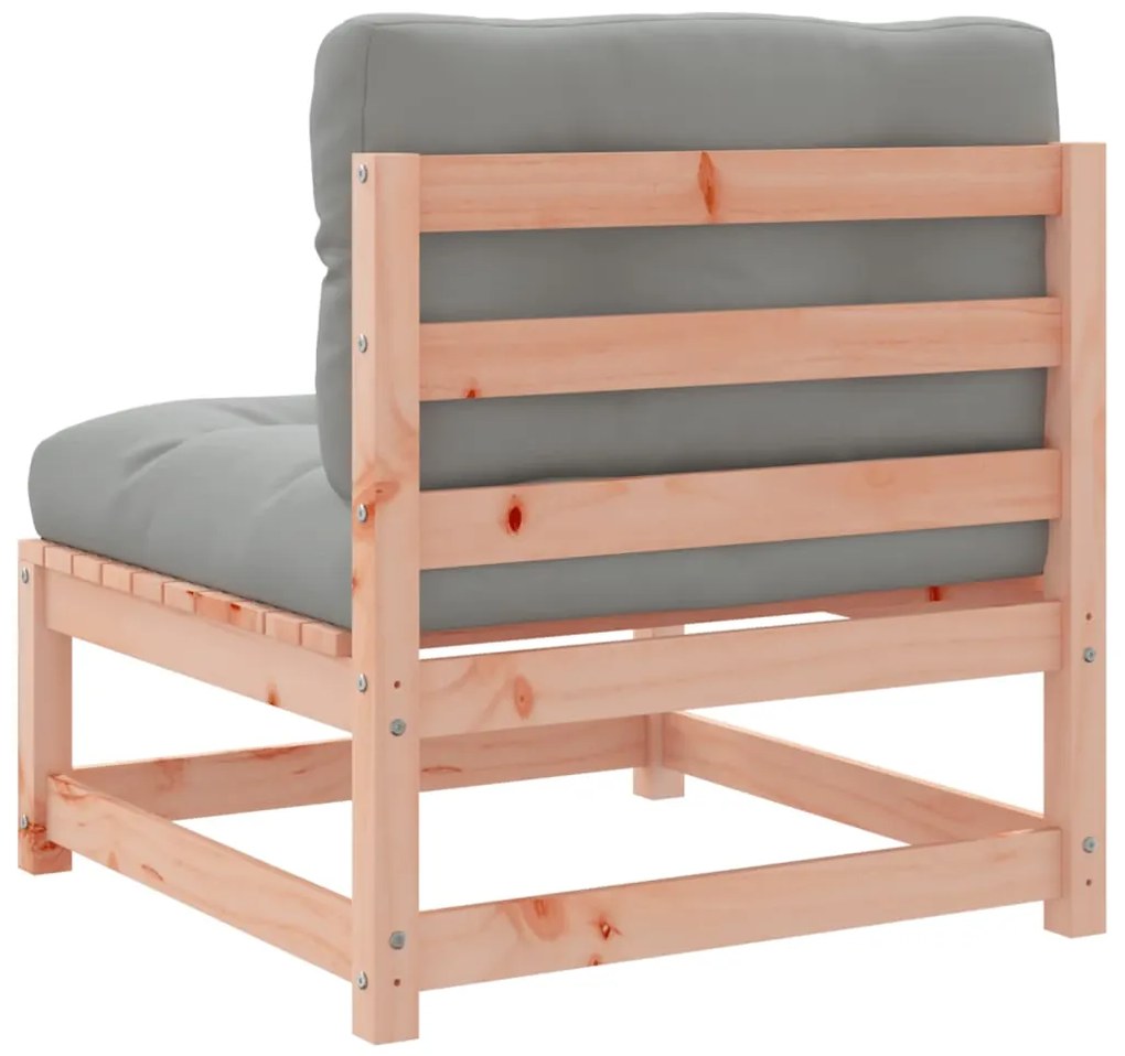 8 pcs conj. sofás jardim c/ almofadões madeira abeto-de-douglas