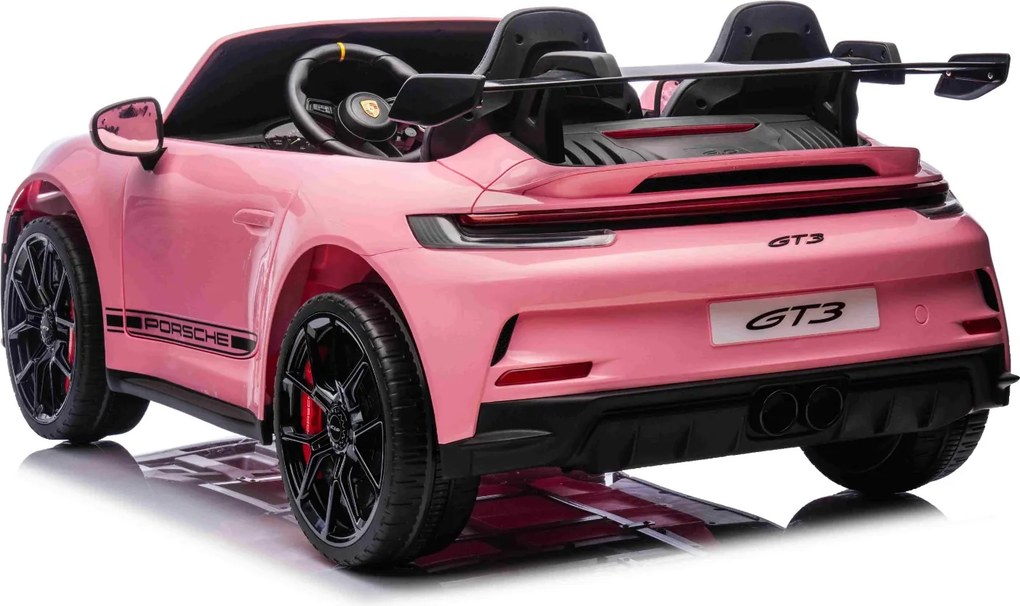 Carro elétrico para crianças Porsche 911 24V 4x4, 2 lugares, controlo remoto, entrada USB/AUX, motores de 200W, bateria de lítio, luzes LED licença OR
